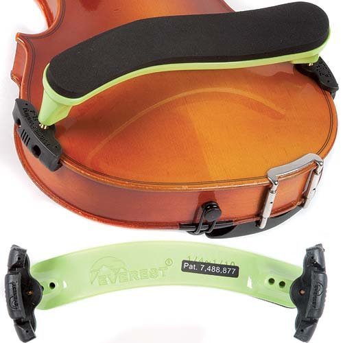 Everest Spring Series ES-1 Neon Green Shoulder Rest  Violin 1/4-1/10