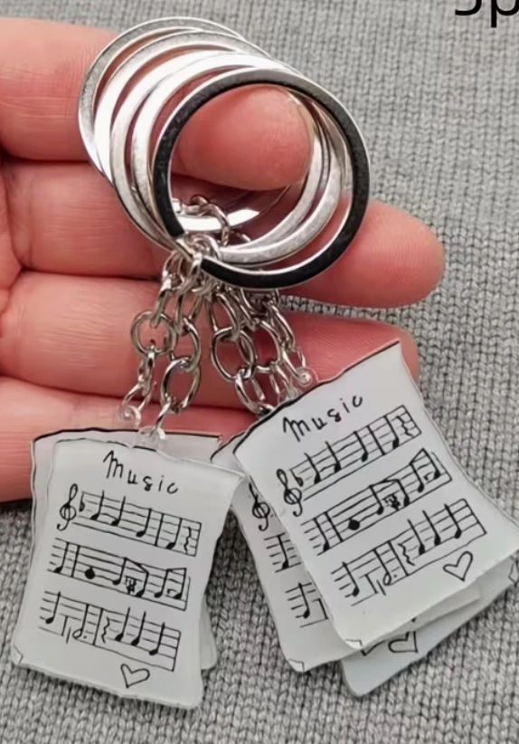 Sheet Music Key Chains