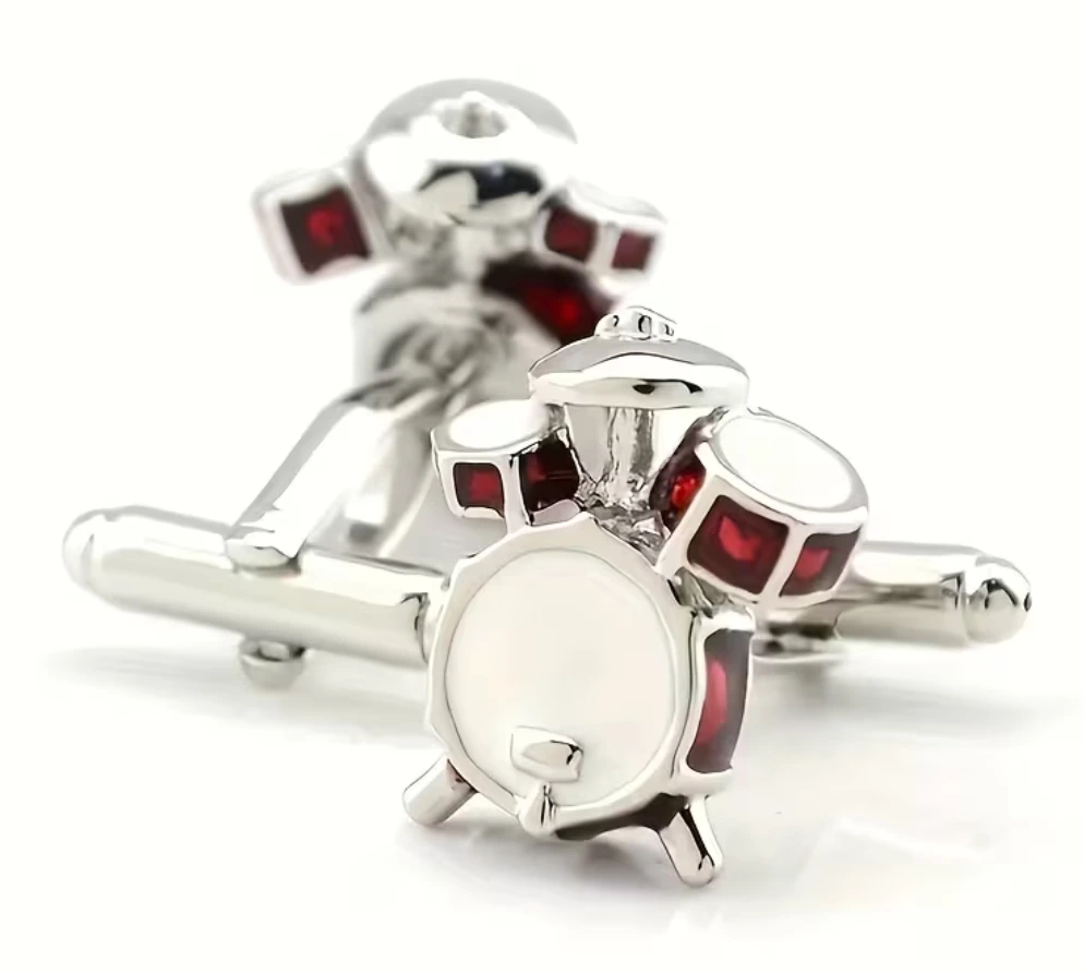 Cuff Links Drum Set